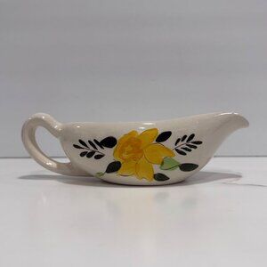 VTG Stangl Country Garden Hand-Painted Gravy Boat Cottagecore Trinket Dish Decor
